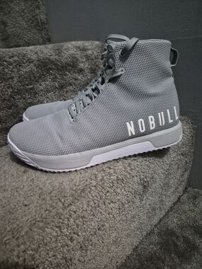 NOBULL Men’s Grey High-Top Training Sneakers